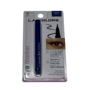 L A Colors Eye Marker Liquid Eyeliner Navy Smudge Proof Slim Tip